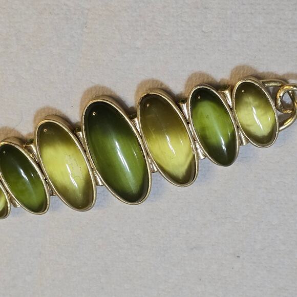 Lia Sophia Vintage Kian Collection Kim Family Bracelet Green & Yellow Stones‎ - Picture 3 of 8
